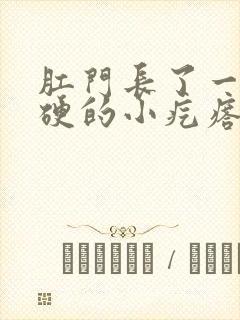 肛门长了一个很硬的小疙瘩