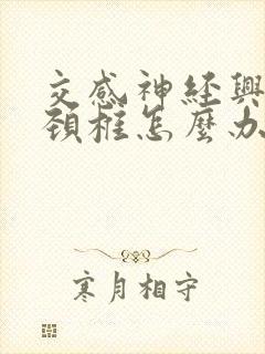 交感神经兴奋性颈椎怎么办