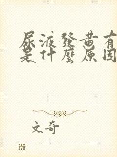 尿液发黄有点红是什么原因