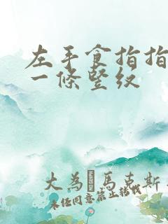 左手食指指甲有一条竖纹