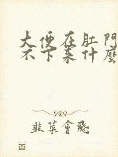 大便在肛门口拉不下来什么原因