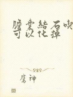 胆囊结石吃啥药可以化掉