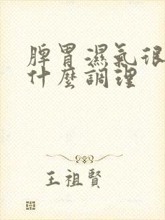 脾胃湿气很重吃什么调理