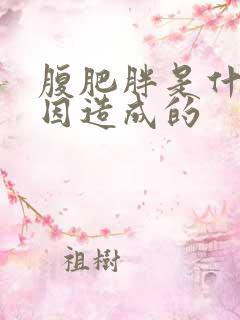 腹肥胖是什么原因造成的