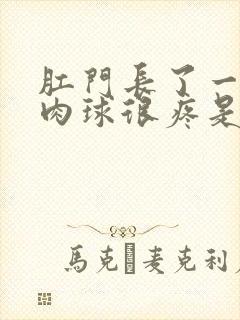 肛门长了一个小肉球很疼是怎么回事