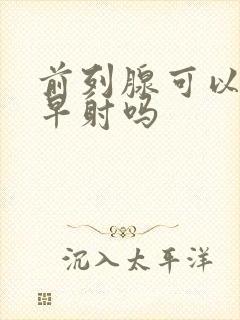 前列腺可以引发早射吗