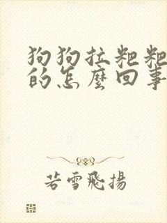 狗狗拉粑粑黑色的怎么回事