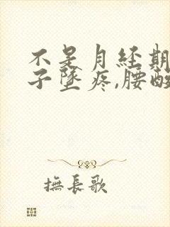 不是月经期间肚子坠疼,腰酸是怎么回事