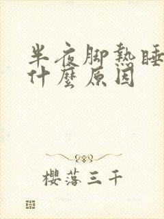 半夜脚热睡不着什么原因