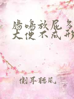 肠鸣放屁多屁臭大便不成形