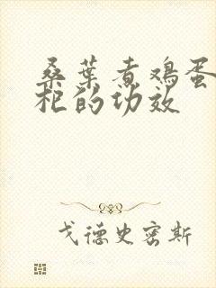 桑叶煮鸡蛋加枸杞的功效