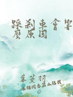 踩刹车会响是什么原因