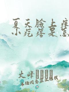 夏天脸上痒还有小疙瘩是怎么回事