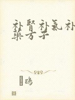 补肾补气补血中药方子