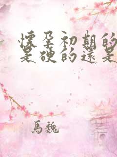 怀孕初期的肚子是硬的还是软的