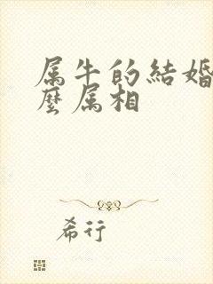 属牛的结婚忌什么属相