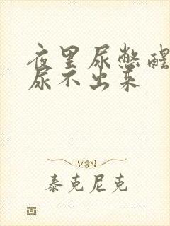 夜里尿憋醒了却尿不出来