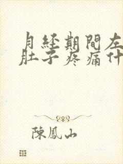 月经期间左边小肚子疼痛什么原因