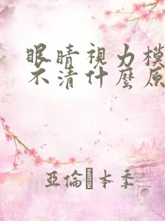 眼睛视力模糊看不清什么原因