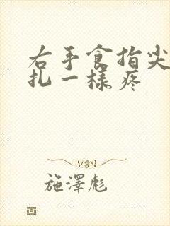 右手食指尖像针扎一样疼