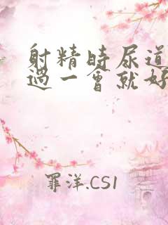 射精时尿道刺痛过一会就好了