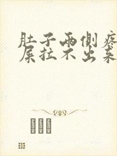 肚子两侧疼想拉屎拉不出来怎么回事