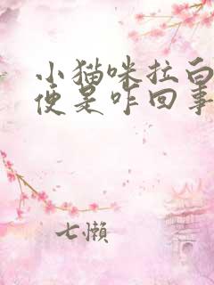 小猫咪拉白色稀便是咋回事