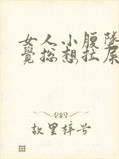 女人小腹坠胀感觉总想拉屎拉不出来