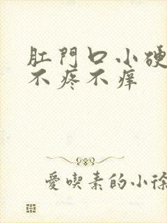 肛门口小硬疙瘩不疼不痒