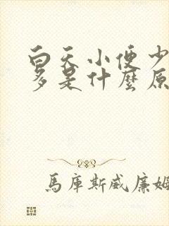 白天小便少夜里多是什么原因