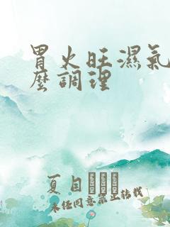 胃火旺湿气重怎么调理