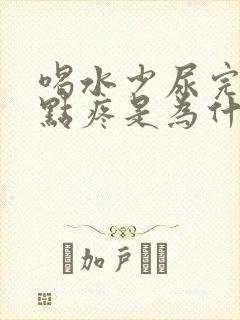 喝水少尿完尿有点疼是为什么