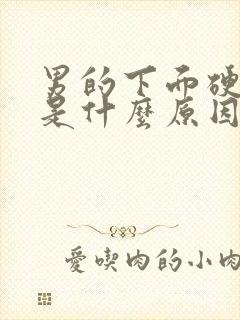 男的下面硬不了是什么原因