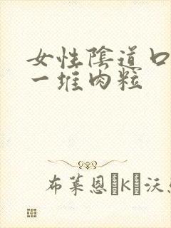 女性阴道口长了一堆肉粒