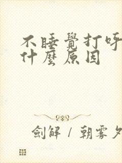 不睡觉打呼噜是什么原因