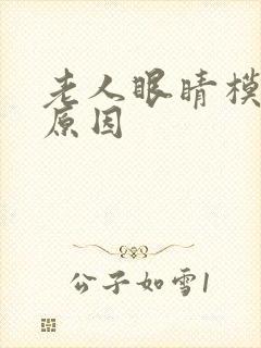 老人眼睛模糊的原因