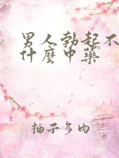 男人勃起不坚吃什么中药