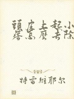 头皮上起小红疙瘩怎么去除