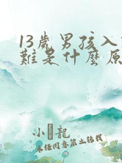 13岁男孩入睡难是什么原因