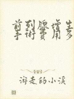 前列腺增生切除手术费用多少钱