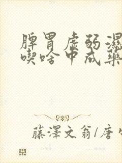 脾胃虚弱湿气重吃啥中成药