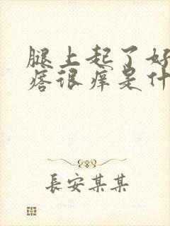 腿上起了好多疙瘩很痒是什么原因