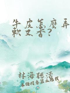 牛皮怎么弄才又软又香?