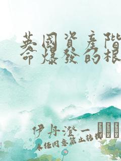 英国资产阶级革命爆发的根本原因是()