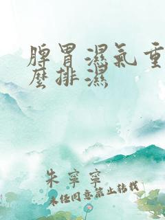 脾胃湿气重该怎么排湿