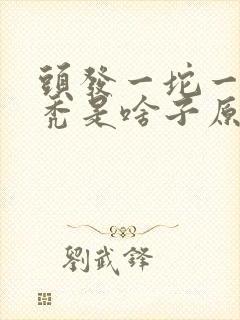 头发一坨一坨的秃是啥子原因