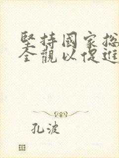 坚持国家总体安全观以促进什么为依托