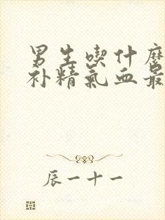 男生吃什么补肾补精气血最快