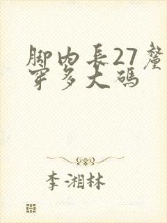 脚内长27厘米穿多大码