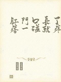 肛门口长了个疙瘩一碰就疼